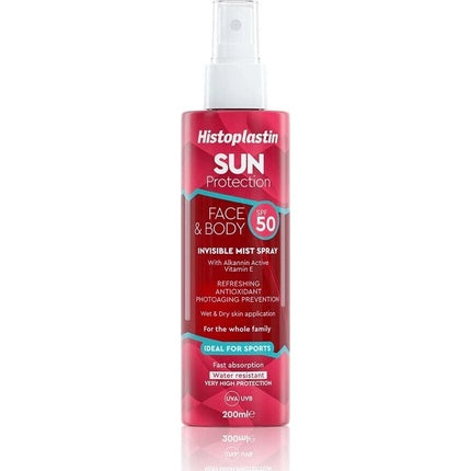 Spray protecție solară, Heremco, Histoplastin, SPF50, 200ml