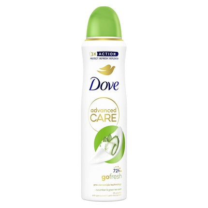 Deodorant Spray Antiperspirant Dove Advanced Care Cucumber & Green Tea, 150 Ml