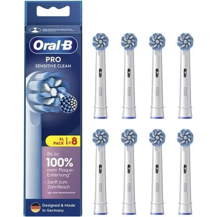 Oral-B Pro Sensitive Clean, Capete periuță electrică, X Shaped Bristles, Pachet de 8