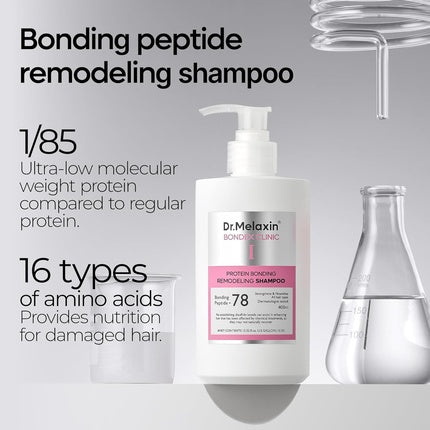 Șampon Bondex pentru remodelarea legăturilor proteice cu Ulei de Argan și Keratină, 383 ml