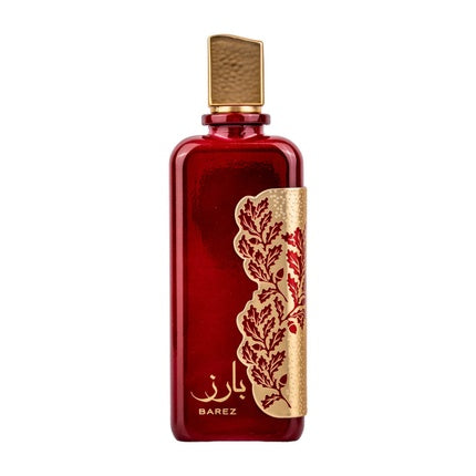 Eau de parfum Ard Al Zaafaran Barez, sticlă roșie, dop auriu