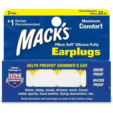 Dopuri de urechi, Mack's, Pillow Soft, silicon, alb