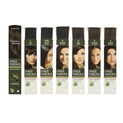 Cremă colorantă păr Farcom Mea Natura Negru 120ml Fără amoniac