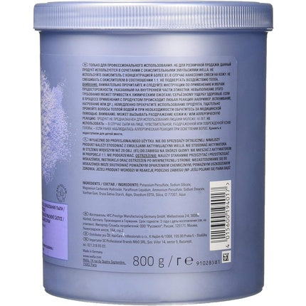 Pulbere decolorantă Wella Professionals Blondor Powder, 800 g