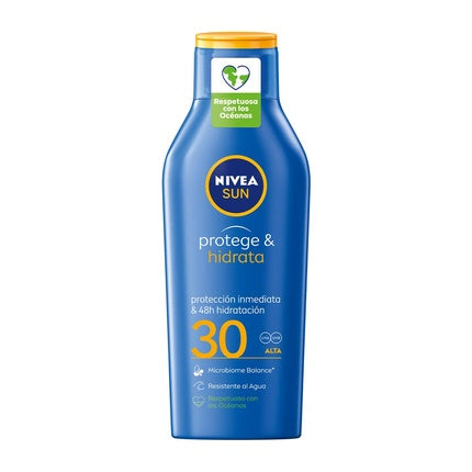 Lapte Protecție Solară, Nivea, SPF 30, 400 ml, albastru