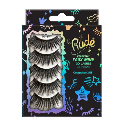 Rude Essential Faux Mink Outspoken, Gene false, 5 buc