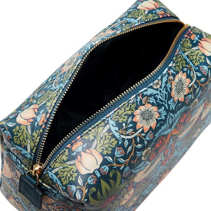 Pochetă Cosmetice William Morris At Home Strawberry Thief Large, 32x16x6 cm, Culoare Albastru