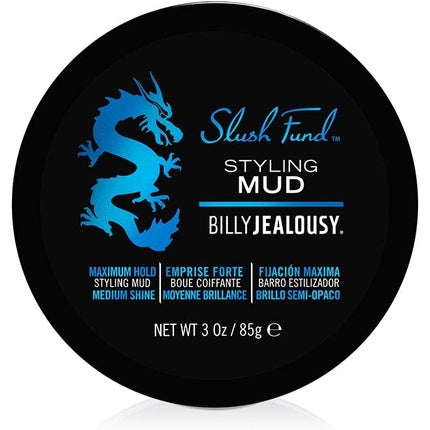 Crema de stilizare păr, Billy Jealousy, Slush Fund Styling Mud, Negru, 85g