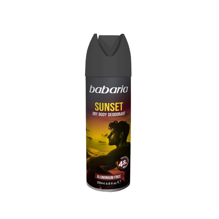 Deodorant spray Babaria Sunset, protecție 48 h, pentru bărbați, 200 ml