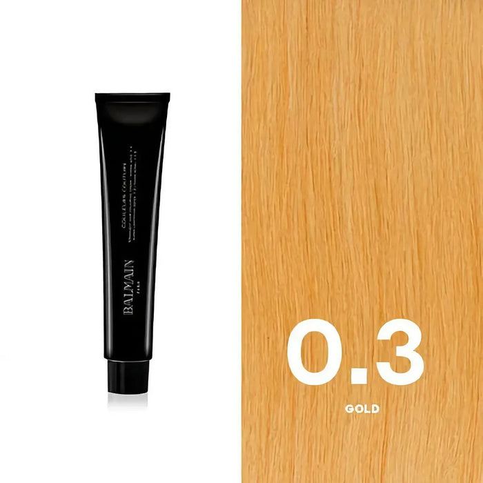 Cremă tonifiantă pentru colorarea părului Balmain Professionnel Couleurs Couture, nuanța 0.3 Gold, 60 ml
