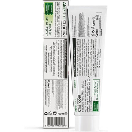 Pasta de dinți, Aloe Dent, Charcoal, negru, 100ml