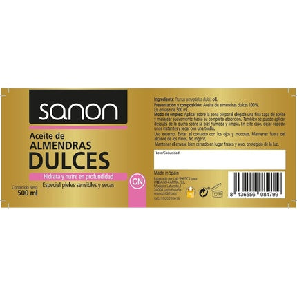 Ulei de Migdale Dulci Sanon 500ml
