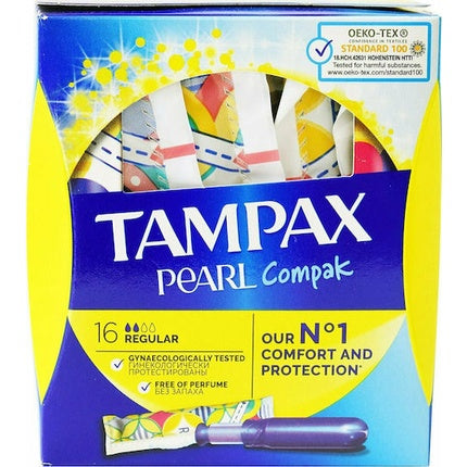 Tampoane Tampax Pearl Compak Regular, 16 bucăți