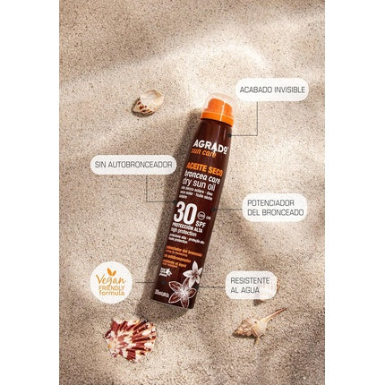 Ulei solar, Agrado, Bronceacare SPF 30, 200ml, maro