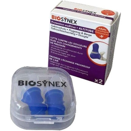 Inserții urechi Biosynex, protecție auditivă pentru adulți, albastru