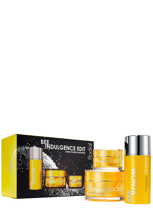 Set de îngrijire a tenului Rodial Bee Indulgence Edit: cremă de față 50 ml + cremă de ochi 25 ml + balsam de curățare 100 ml