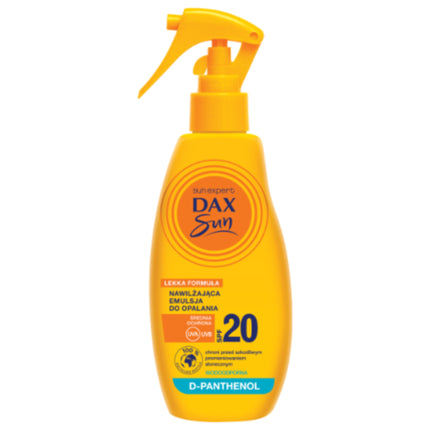 Emulsie Spray, Dax Sun, SPF 20, galben
