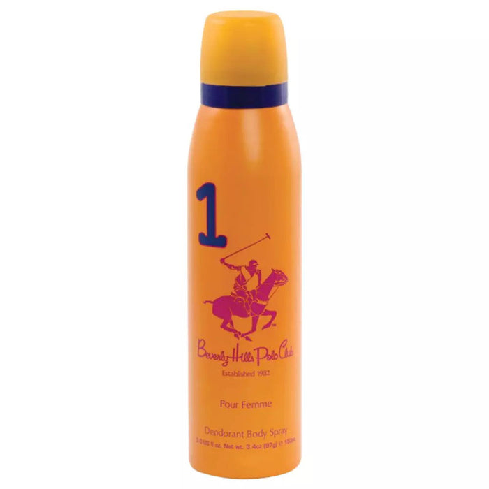 Spray deodorant de corp Beverly Hills Polo Club 1982 - Sport 1, pentru femei, 150 ml