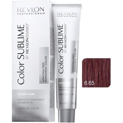 Vopsea păr Revlon Professional Sublime Color & Care 6.65, cremă gel, 75ml