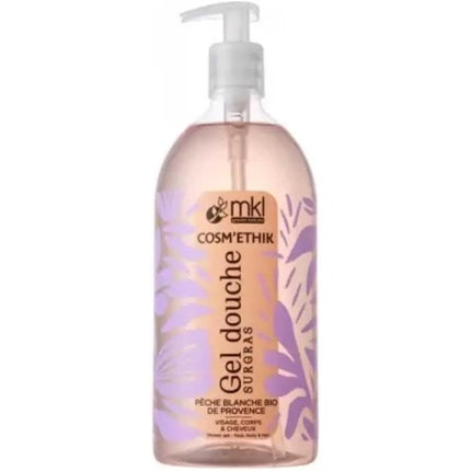 Gel de duș organic Mkl Green Nature Cosm'ethik cu piersică albă, 100 ml