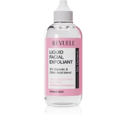 Exfoliant facial lichid Revuele cu acid glicolic și citric pentru piele mixtă
