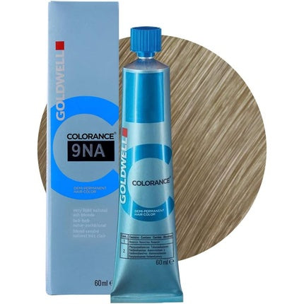 Vopsea de păr Goldwell Colorance 9NA Very Light Natural Ash Blonde, Demi-Permanent, 60ml