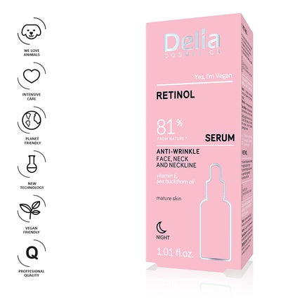 Ser antirid, Delia Cosmetics, Retinol, roz