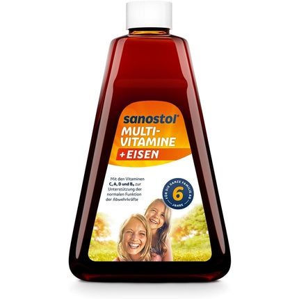 Sanostol Plus Iron, Vitamine și Fier, 460ml, Gust portocaliu