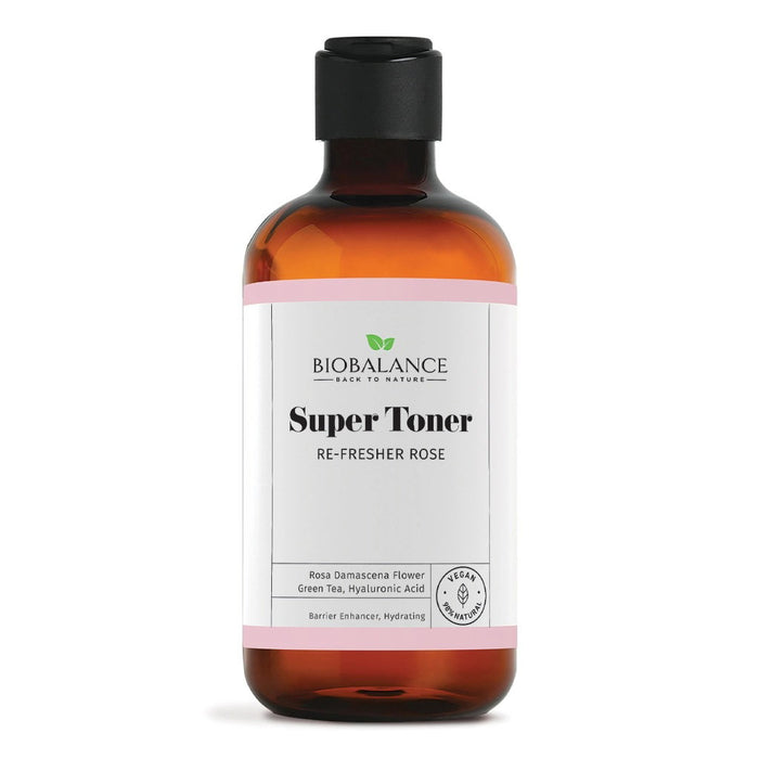 Loțiune tonică Bio Balance Super Toner Re-Fresher Rose, hidratantă și tonifiantă, pentru față, 250 ml