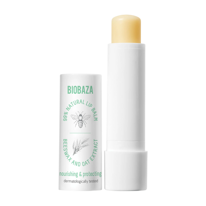 Balsam de buze Biobaza Bee's Honey & Oat Milk, hrănitor, 4,5 ml