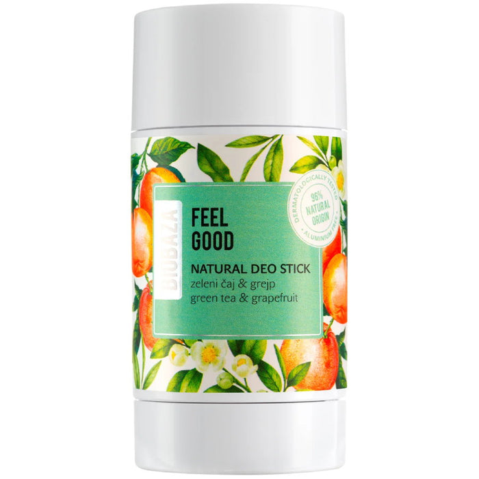 Deodorant stick Biobaza Feel Good, unisex, Citrus & Green, 50 ml