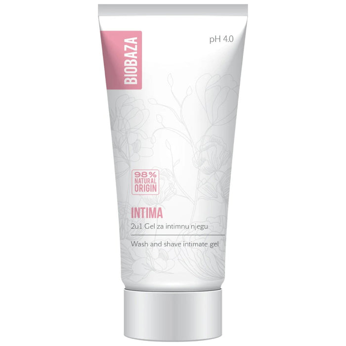 Gel de spălare intimă Biobaza Intima, 2 în 1 pentru spălare și bărbierit, pH 4.0, 30 ml