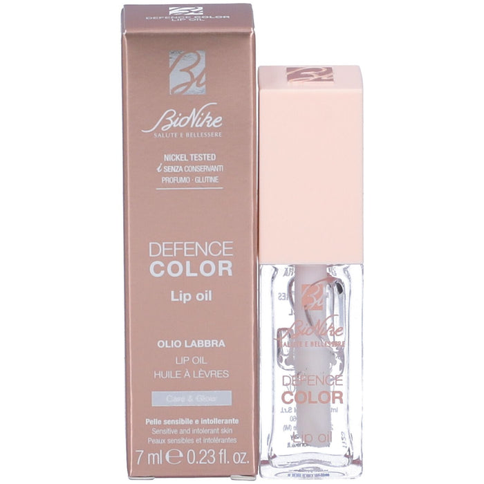Ulei de buze BioNike Defence Color, hidratant, nutritiv, efect de volum și luciu, 7 ml