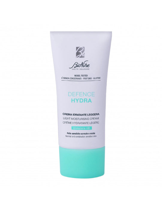 Cremă de față BioNike Defence Hydra, hidratantă, de zi și de noapte, pentru ten sensibil, normal și mixt, 50 ml