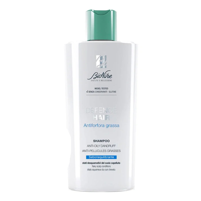 Șampon BioNike Defense Hair Oily Anti-Dandruff, antimătreață, purifiant, pentru păr gras, 200 ml