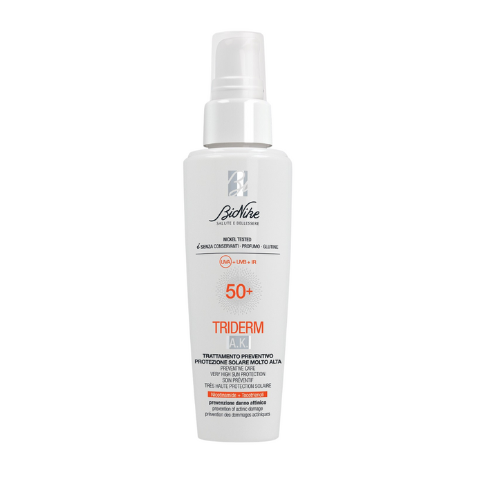 Fluid de față BioNike Triderm A.K., de zi, SPF 50+, 50 ml