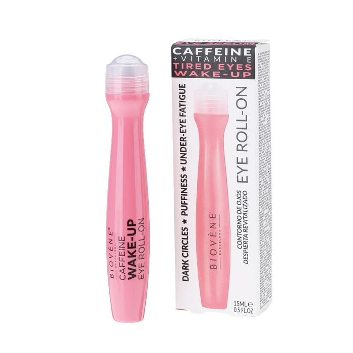 Roll-on pentru ochi Biovene Caffeine + Vitamin E Tired Eyes Wake-up, hidratant, 15 ml