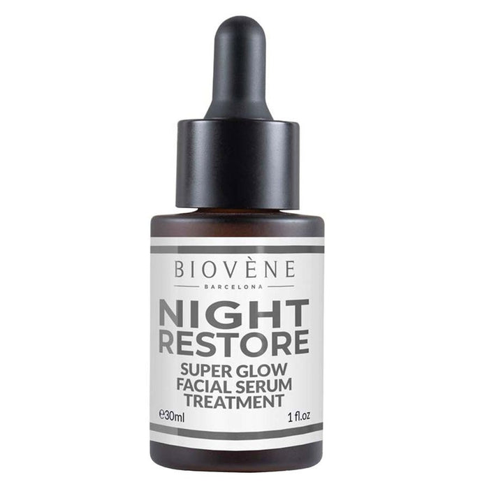 Ser de față Biovene Night Restore, de noapte, efect de strălucire, 30 ml, tester