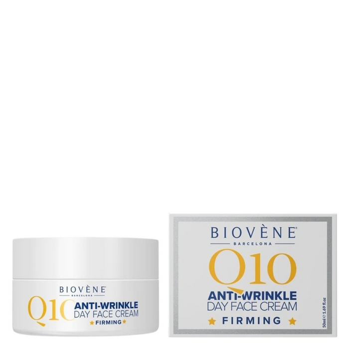 Cremă de față Biovene Q10 Anti-Wrinkle, antirid, de zi, cu efect de fermitate, 50 ml