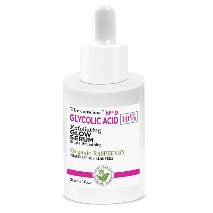 Ser exfoliant pentru față Biovene The Conscious No.9, cu acid glicolic 10%, 30 ml, tester