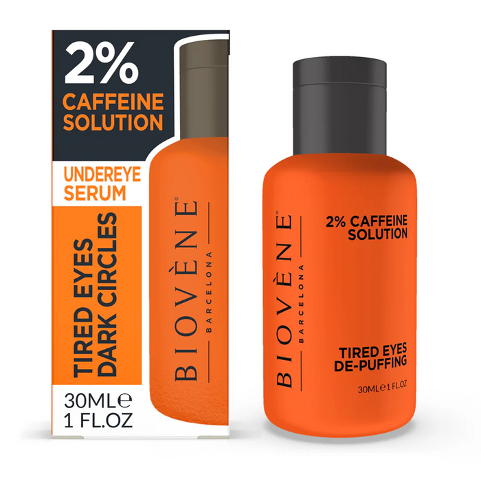 Ser pentru ochi Biovene Tired Eyes Dark Circles, cu 2% cafeină, pentru reducerea umflăturii, 30 ml