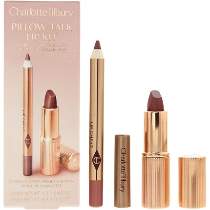 Set machiaj, Charlotte Tilbury, Pillow Talk, Lip Liner 0.8g - Lipstick 1.5g