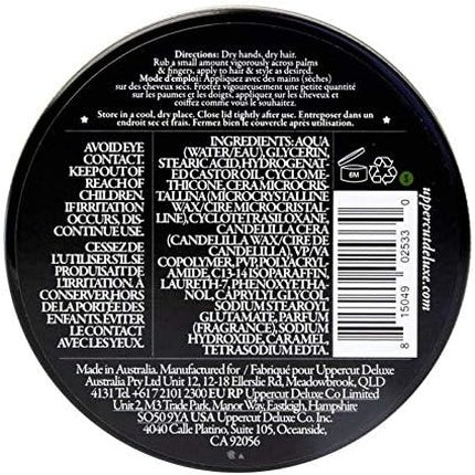 Pomadă pentru păr, Uppercut Deluxe, mată, fixare medie, 100 g