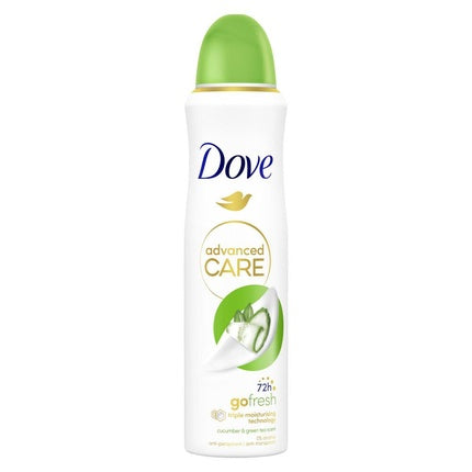 Deodorant Spray Dove Go Fresh Cucumber, 258g, verde