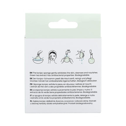 Burete machiaj, Tb Tools For Beauty, T4B Ilu Konjac, verde