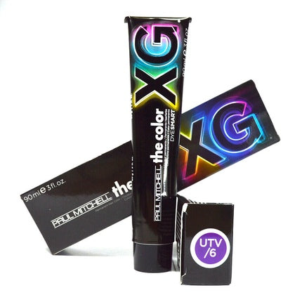 Vopsea permanentă Paul Mitchell The Color XG, 90ml, design negru