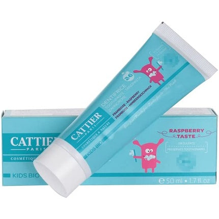 Pastă de dinți pentru copii, Cattier, 2-6 ani, 50ml, frăguță