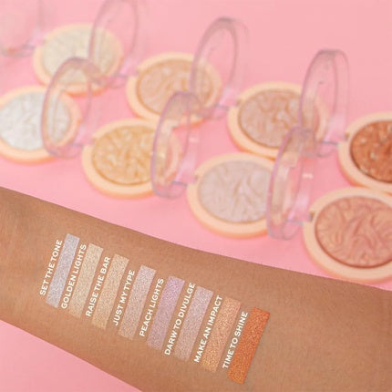 Iluminator pudră, Makeup Revolution, Set the Tone, alb perlat