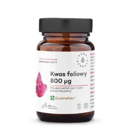 Supliment dietic Aura Herbals Acid Folic 800 µg 60 capsule