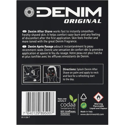 Aftershave Denim Original, 100ml